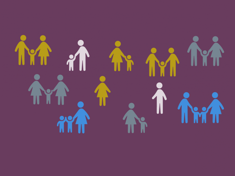 Decorative image to represent the topic of families and social services.
