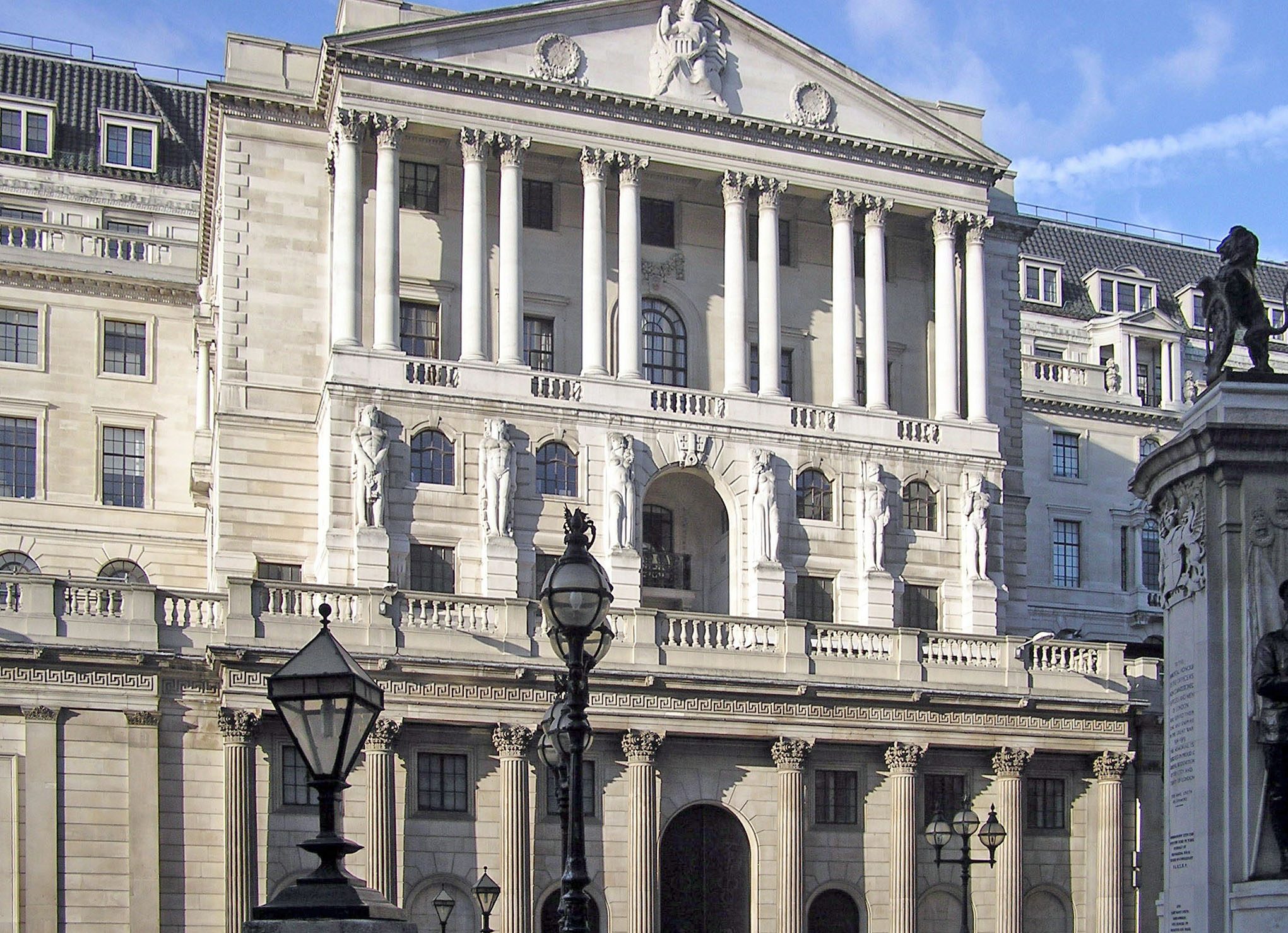 Image shows the Bank of England