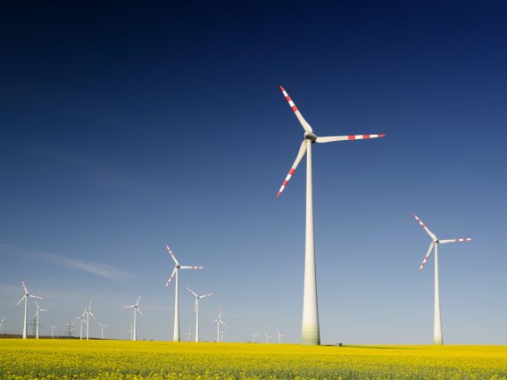Cover image shows wind turbines in a field.