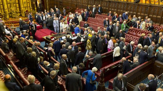 Members are moving around the chamber. Members are debating the EU Withdrawal Bill, September 2019.