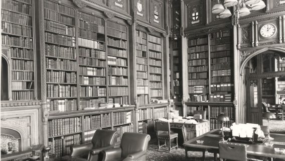 Lords Library Derby Room in 1976